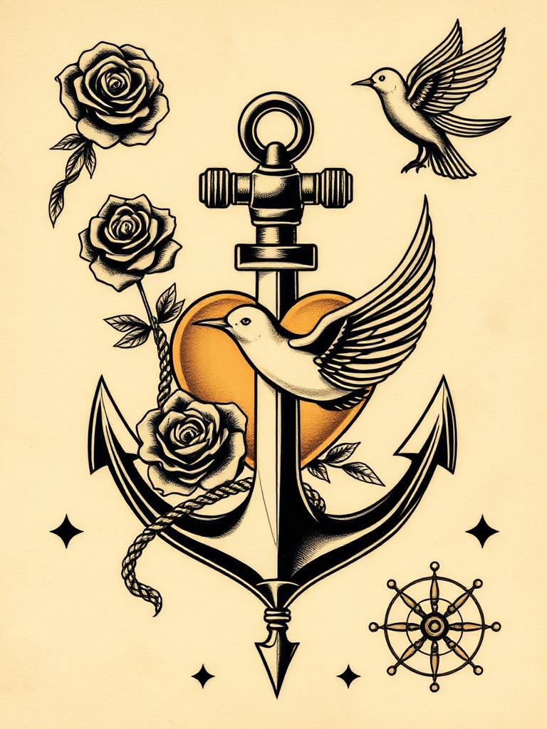Traditional tattoo work